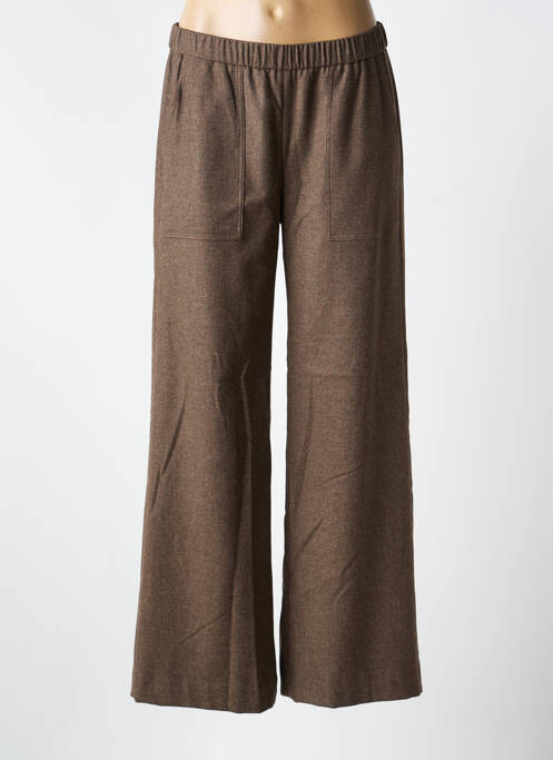 Pantalon drept elasticitate mărime normală maro DIEGA femme