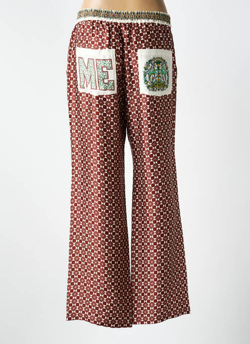 Pantalon drept talie elastică mărime normală verde ME369 femme