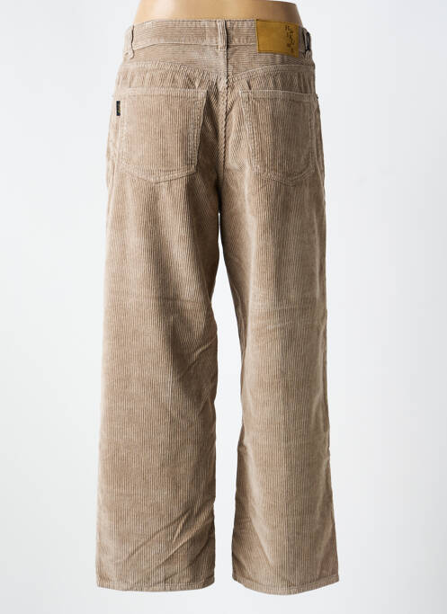 Pantalon drept închidere cu fermoar sub clapetă cu nasturi mărime normală gri HAIKURE femme