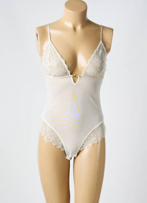 Body de lenjerie broderie alb LA NOUVELLE femme