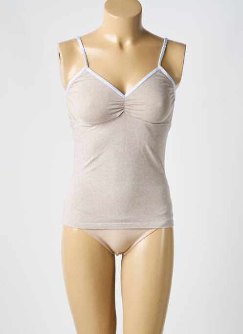 Top/caraco elasticitate bej LA NOUVELLE femme