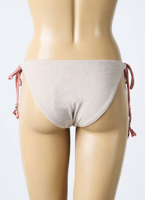 Chiloți de baie închidere cu legături de legat bikini roz SEASS femme