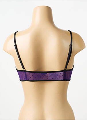 Sutien broderie sutien cupe întregi cu decolteu înalt violet LA NOUVELLE femeie