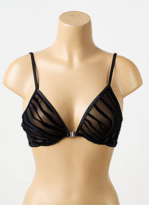 Sutien broderie sutien cupe întregi cu decolteu înalt negru LA NOUVELLE femeie