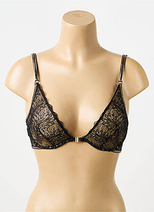 Sutien broderie sutien cupe întregi cu decolteu înalt negru LA NOUVELLE femme