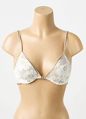 Sutien broderie sutien cupe întregi cu decolteu înalt alb LA NOUVELLE femme