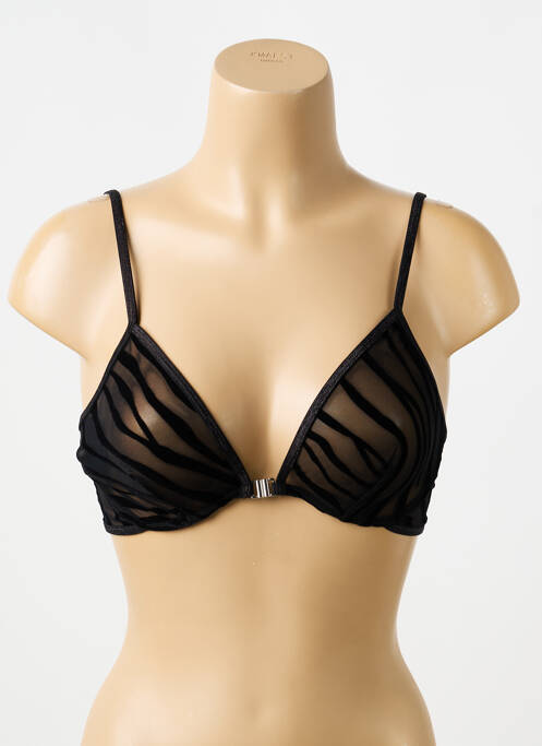 Sutien broderie sutien cupe întregi cu decolteu înalt negru LA NOUVELLE femme