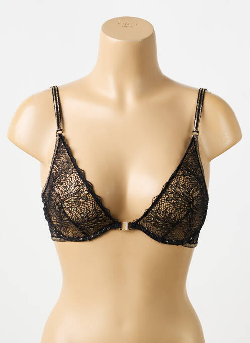 Sutien broderie sutien cupe întregi cu decolteu înalt negru LA NOUVELLE femme