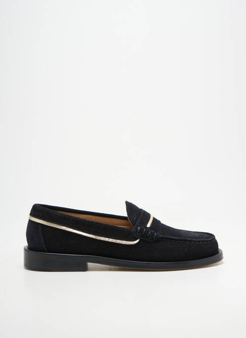 Mocasini țesătură satinată toc plat până la 3 cm negru SESA FOOTWEAR femme
