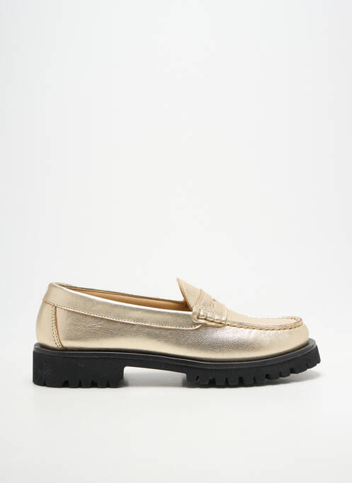 Mocasini țesătură satinată toc plat până la 3 cm auriu SESA FOOTWEAR femme