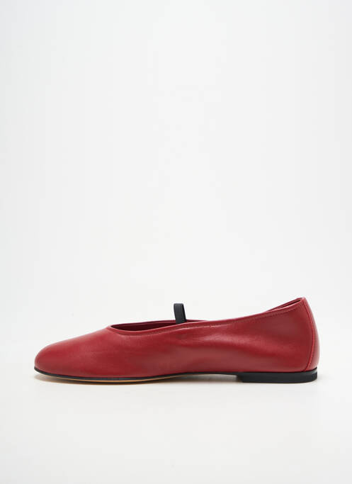 Balerine vârf rotund toc plat până la 3 cm roșu SESA FOOTWEAR femme