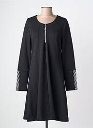 Rochie midi mâneci lungi mâneci lungi negru DOLCEZZA femeie