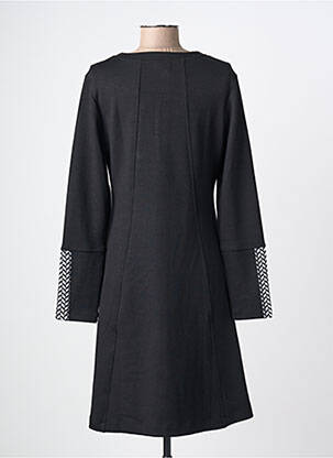 Rochie midi mâneci lungi mâneci lungi negru DOLCEZZA femeie