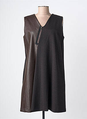 Rochie scurtă fără mâneci fără mâneci negru TRICOT CHIC femme