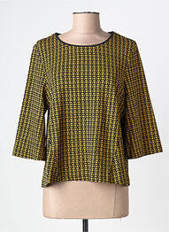 Tricou mâneci 3/4 mâneci 3/4 galben SURKANA femeie