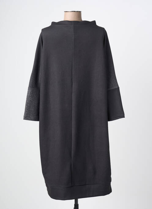 Rochie midi mâneci lungi mâneci lungi negru OZAI N KU femme