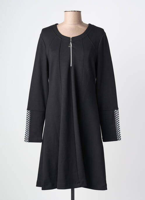 Rochie midi mâneci lungi mâneci lungi negru DOLCEZZA femme