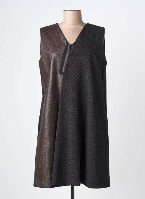 Rochie scurtă fără mâneci fără mâneci negru TRICOT CHIC femme