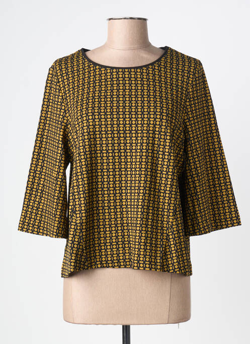 Tricou elasticitate mâneci 3/4 galben SURKANA femme
