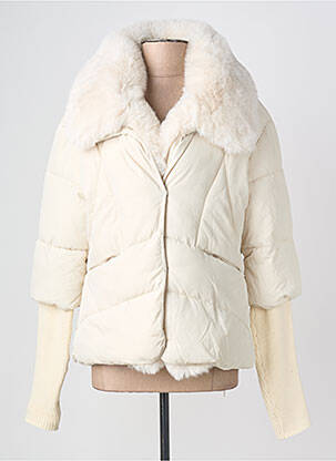 Geacă matlasată buzunare fără glugă bej K-DESIGN femme