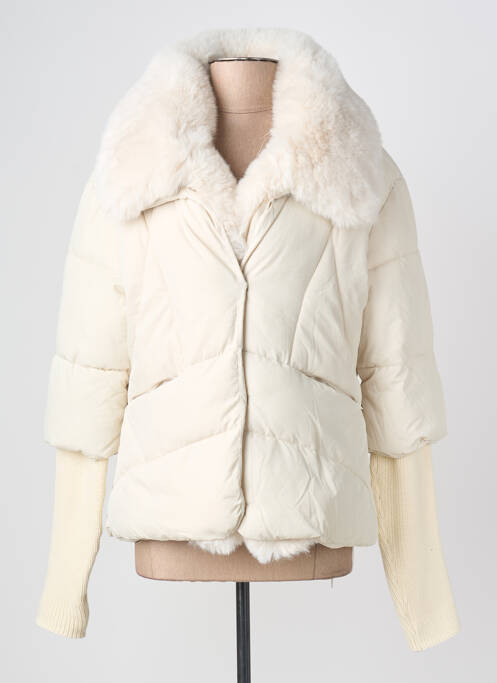 Geacă matlasată buzunare fără glugă bej K-DESIGN femme