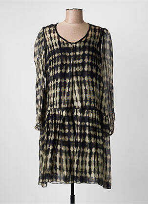 Rochie midi croială fluidă mâneci lungi verde BEATE HEYMANN femme