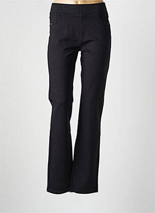 Pantalon slim talie elastică mărime normală negru SCORZZO femeie