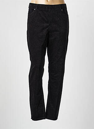 Pantalon slim talie elastică mărime normală negru CISO femeie