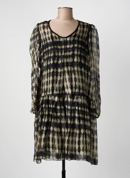 Rochie midi croială fluidă mâneci lungi verde BEATE HEYMANN femme