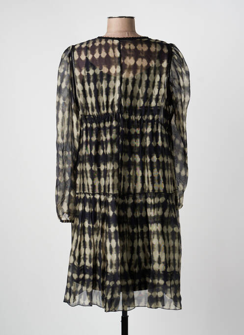 Rochie midi croială fluidă mâneci lungi verde BEATE HEYMANN femme