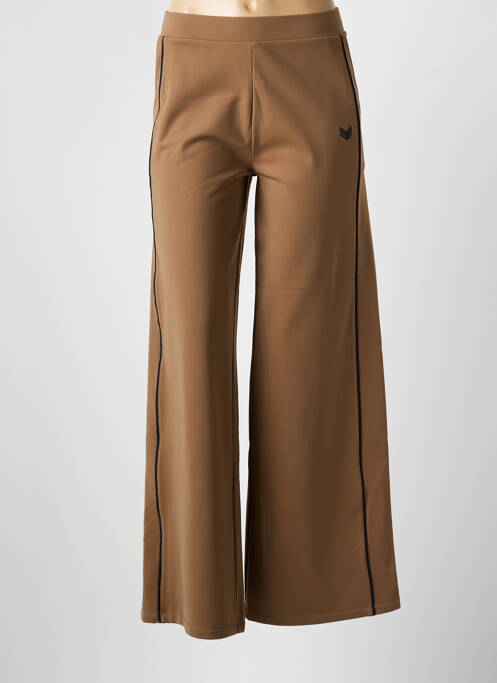 Pantalon larg mărime normală mărime normală maro HBT femme