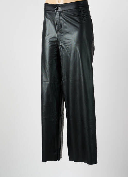 Pantalon larg talie cu cleme mărime normală negru YSABEL MORA femme