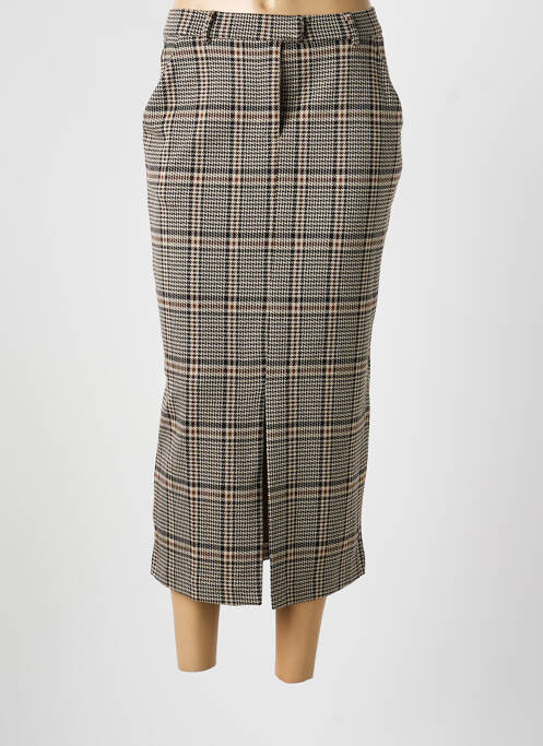 Fustă lungă talie înaltă bej SURKANA femme