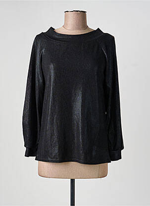 Top elasticitate mâneci lungi negru ESPERANCE femeie