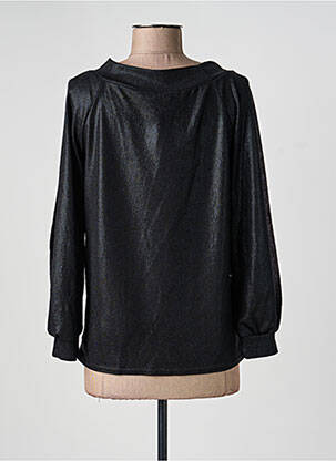 Top elasticitate mâneci lungi negru ESPERANCE femeie