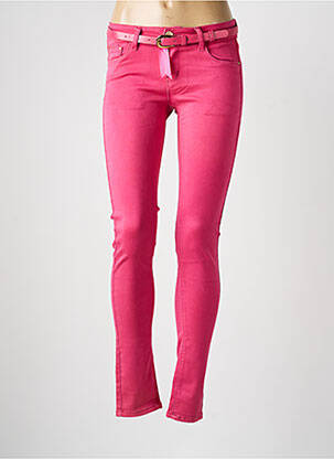 Blugi skinny țesătură brută mărime normală roz R.DISPLAY femme