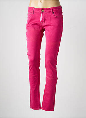 Blugi skinny țesătură brută mărime normală roz R.DISPLAY femme
