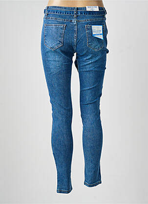 Blugi skinny țesătură brută mărime normală albastru BLEUET DE PARIS femeie