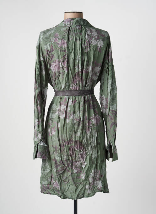 Rochie midi croială fluidă mâneci lungi verde LAST QUEEN femme