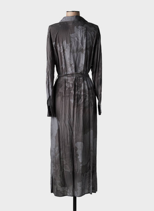 Rochie lungă mâneci lungi mâneci lungi gri LAST QUEEN femme