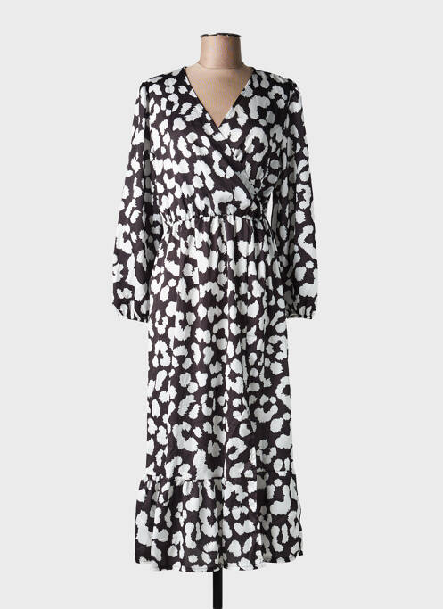 Rochie midi croială fluidă mâneci lungi negru ESTEE BROWN femme