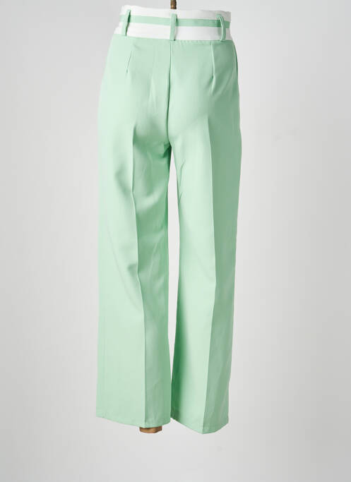 Pantalon drept țesătură poplin mărime normală verde ROSY DAYS femme