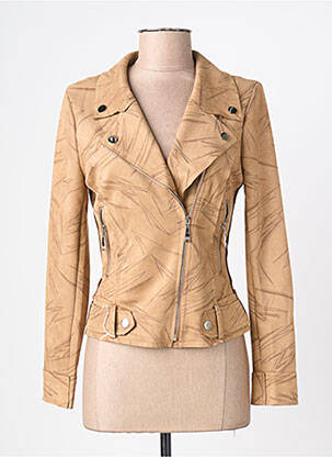 Jachete casual guler tip costum bej H F WOMAN COLLECTION femeie