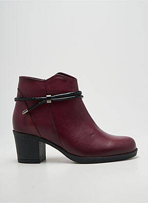 Botine/ghete toc pătrat toc de 4 la 6 cm violet ELUE PAR NOUS femeie