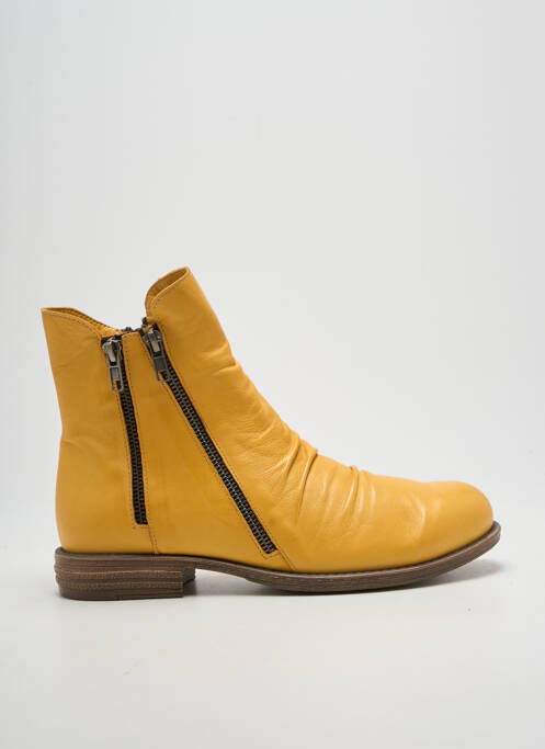 Botine/ghete toc mic toc plat până la 3 cm galben ELUE PAR NOUS femme