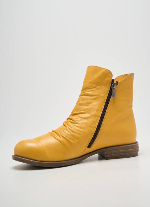 Botine/ghete toc mic toc plat până la 3 cm galben ELUE PAR NOUS femme