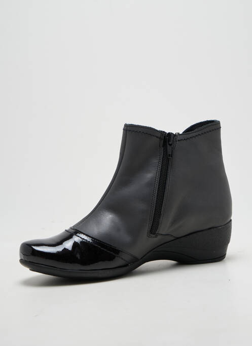 Botine/ghete toc mic toc de 4 la 6 cm negru PEDI GIRL femme