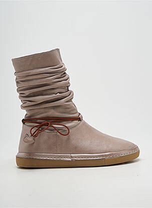 Botine/ghete material neted toc plat până la 3 cm bej ALTEX femeie
