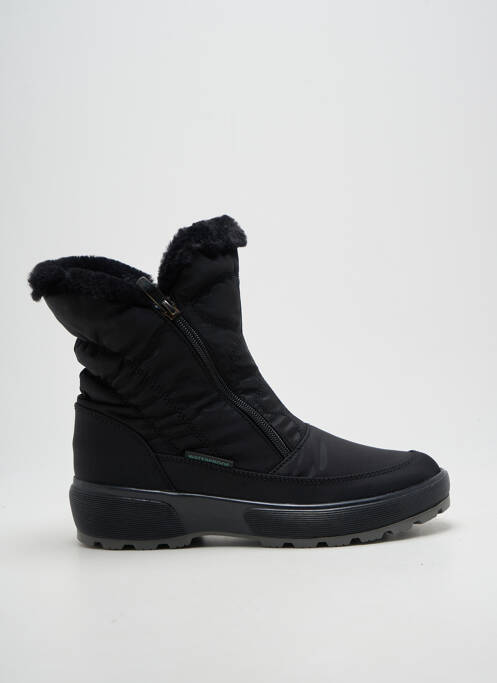 Botine/ghete umplută toc plat până la 3 cm negru ANTARCTICA femme