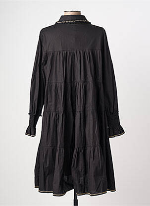 Rochie midi mâneci lungi mâneci lungi negru EXETERA femeie